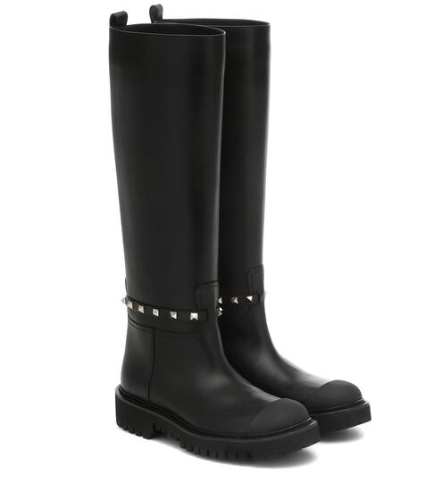 Valentino Garavani Rockstud leather boots | Valentino