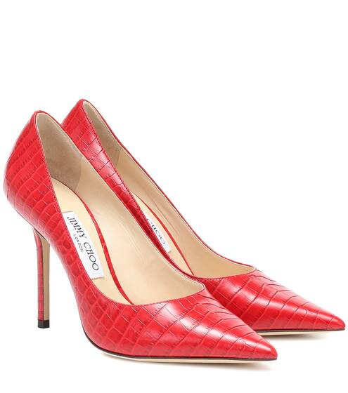 Love 100 croc-effect leather pumps | Jimmy Choo