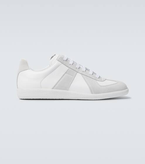Replica leather and suede sneakers | Maison Margiela