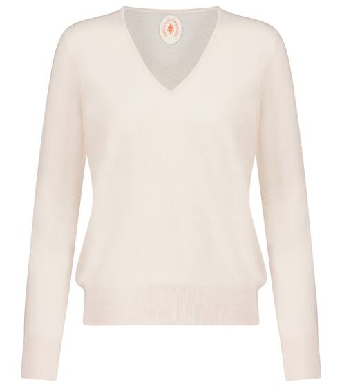 Cashmere V-neck sweater | Jardin des Orangers