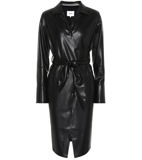 Ailsa faux leather wrap dress | Nanushka