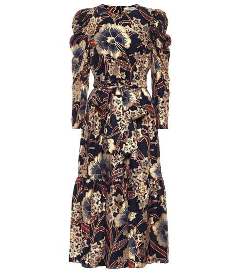 Audelia floral silk midi dress | Ulla Johnson