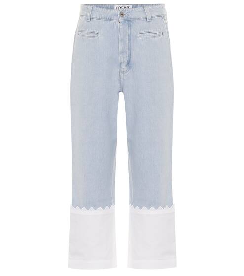 Paneled high-rise straight jeans | Loewe