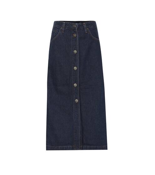 Easton denim midi skirt | Goldsign