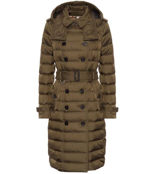 Double-breasted down puffer coat | Burberry