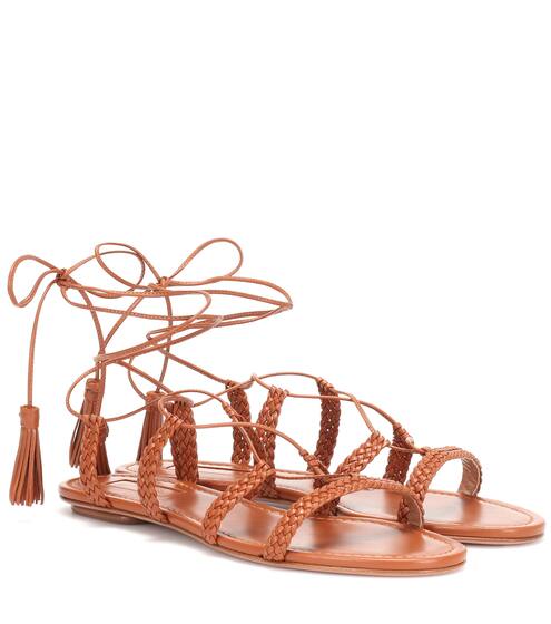 Stromboli leather sandals | Aquazzura