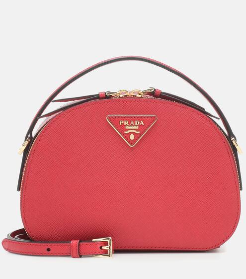 Odette leather shoulder bag | Prada