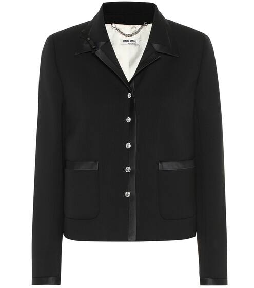 Wool-blend jacket | Miu Miu