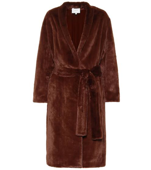 Belted faux fur coat | Vince