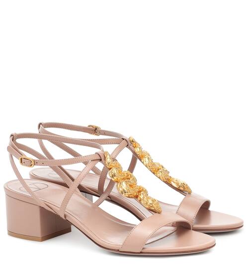 Valentino Garavani Maison Snake leather sandals | Valentino