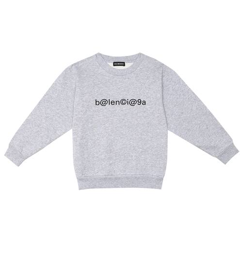 Logo cotton-jersey sweatshirt | Balenciaga Kids