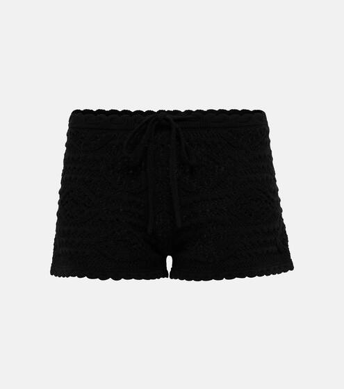 Crochet wool shorts | Saint Laurent
