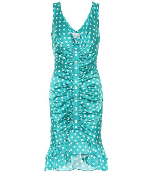 Poppy ruched silk minidress | Caroline Constas