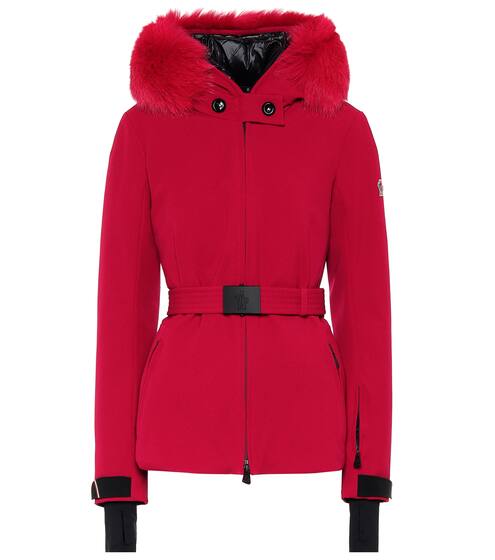 Fur-trimmed down ski jacket | Moncler Grenoble
