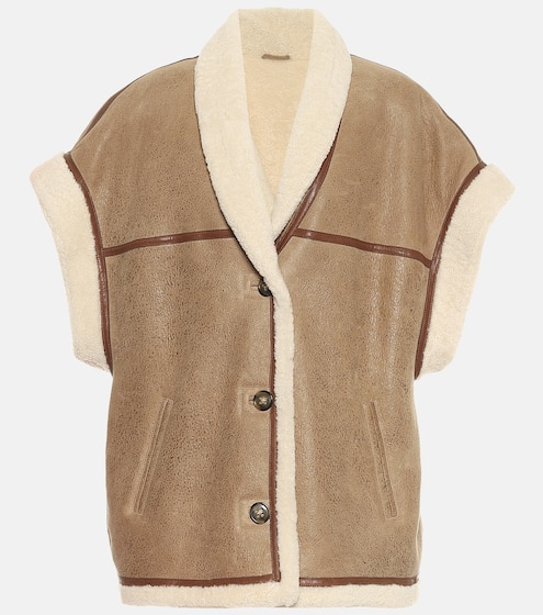 isabel marant shearling vest