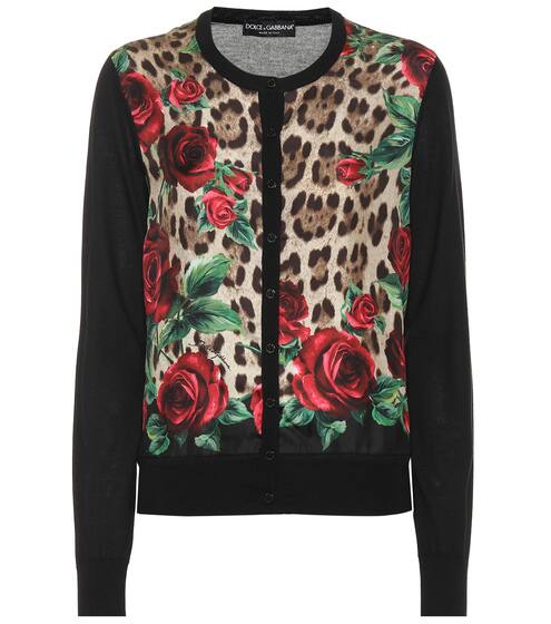 Floral silk and cashmere cardigan | Dolce & Gabbana