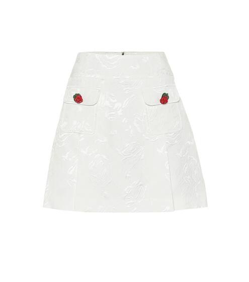Cotton-blend jacquard miniskirt | Dolce & Gabbana