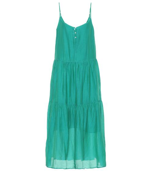 Simone cotton and silk midi dress | Velvet