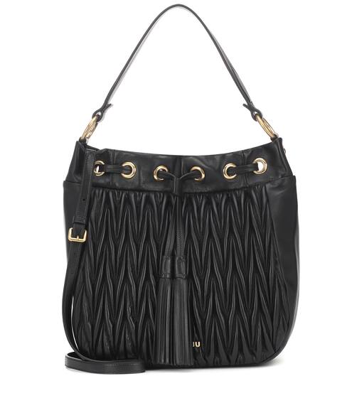 Miu Women S Designer Collection Mytheresa Matelassé Leather Shoulder Bag Miu