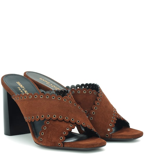 Loulou 95 suede sandals | Saint Laurent