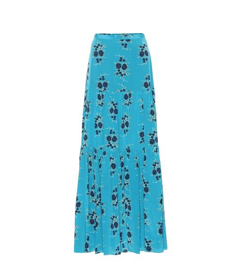 Serence floral silk maxi skirt | Veronica Beard