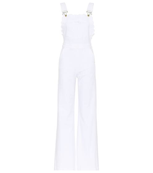 Scalloped-edge denim overalls | Frame