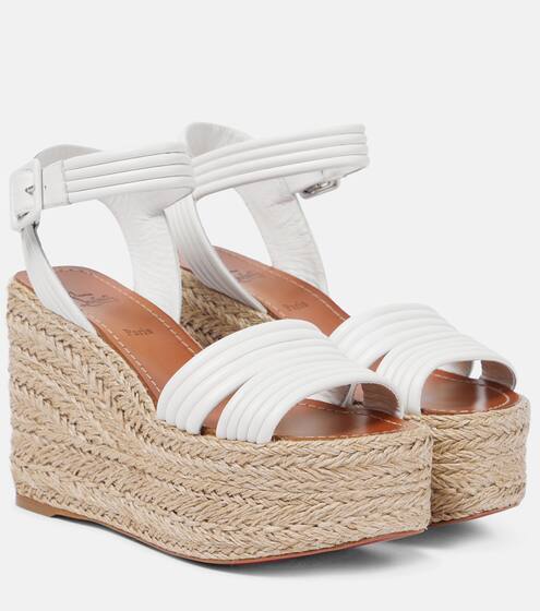Mytheresa Donna Scarpe Zeppe Sandali con la zeppa Sandali espadrillas Almerio 120 in pelle con zeppa
