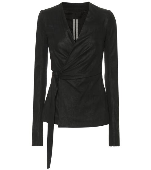 Wrapped Mercury leather jacket | Rick Owens