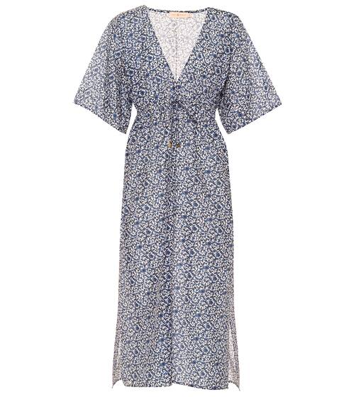 Floral cotton and silk dress | Tory Burch