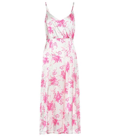 Abito a stampa floreale in seta | Les Rêveries