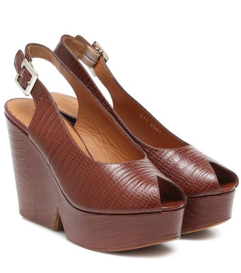 حصرياً لدى Mytherea - صندل بلاتفورم من الجلد Dylan | Clergerie