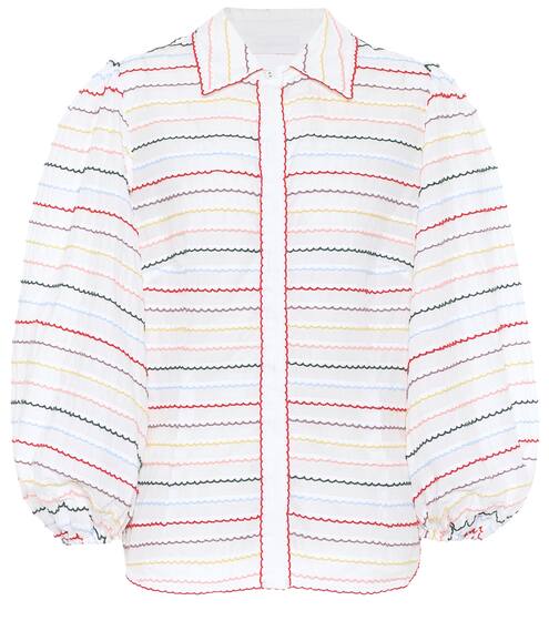 Zinnia striped cotton shirt | Zimmermann
