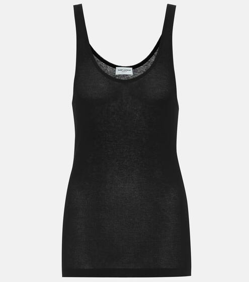 Cotton-modal tank top | Saint Laurent