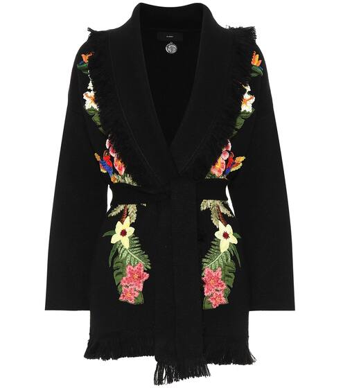 Embroidered cashmere cardigan | Alanui