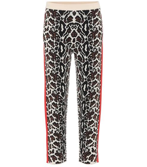 Cropped intarsia knit trackpants | Stella McCartney