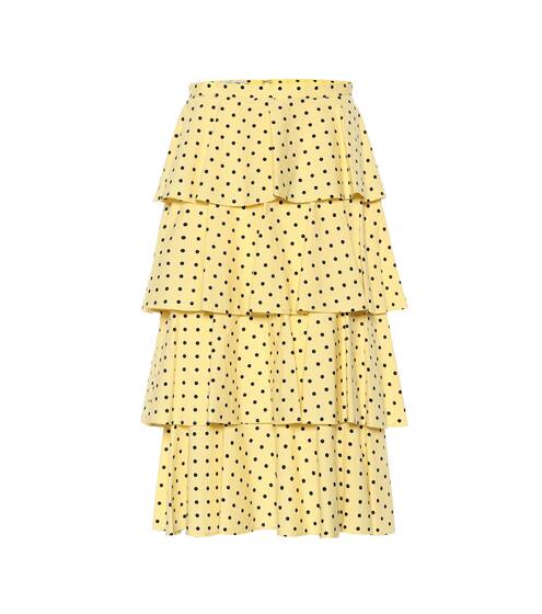 Scarlet printed cotton-blend skirt | Baum und Pferdgarten