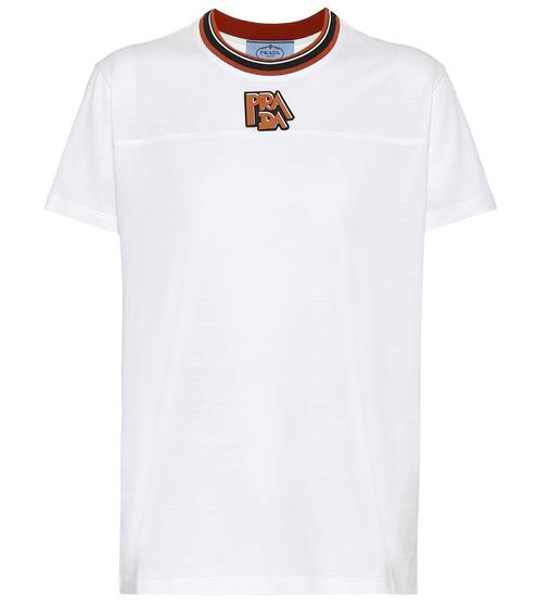 Printed cotton T-shirt | Prada