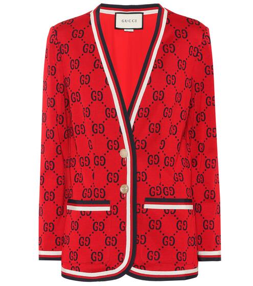Intarsia cotton cardigan | Gucci