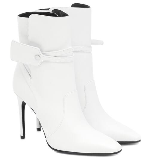 Ziptie leather ankle boots | Off-White