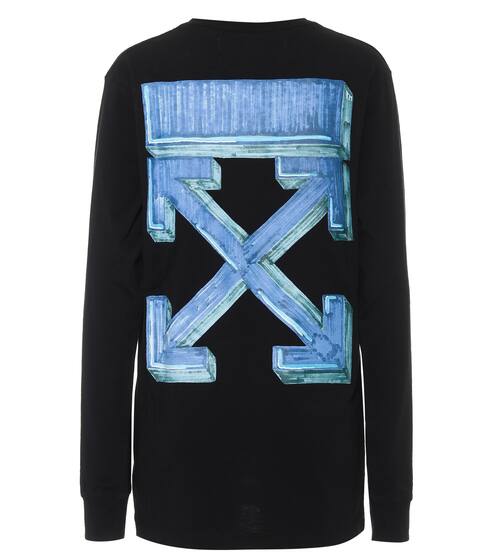 Logo cotton-jersey top | Off-White