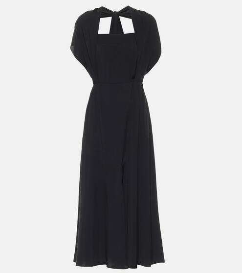 Fluid twill midi dress | Prada