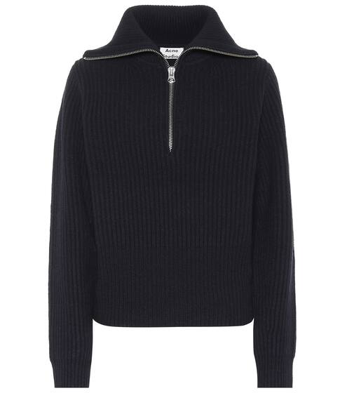 Ribbed knit wool sweater | Acne Studios