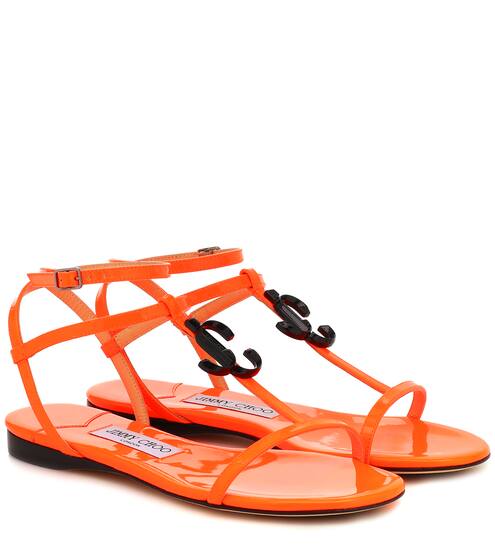 Sandalen Alodie Flat aus Leder | Jimmy Choo