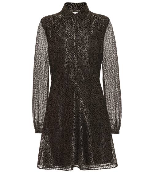 Metallic fil coupé dress | Saint Laurent