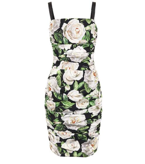 Floral stretch silk dress | Dolce & Gabbana
