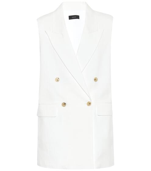 Cotton and linen vest | Joseph