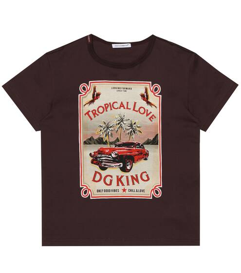 Printed cotton T-shirt | Dolce & Gabbana Kids