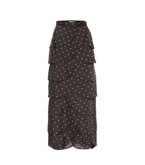 Flounced polka-dot maxi skirt | Rejina Pyo