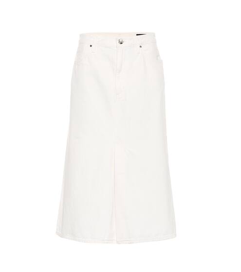 The A high-rise denim skirt | Goldsign