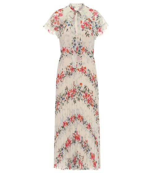 Pleated floral maxi dress | REDValentino